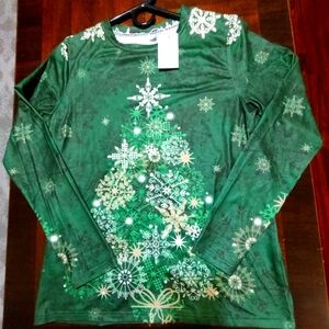 Women's long sleeve Christmas shirt